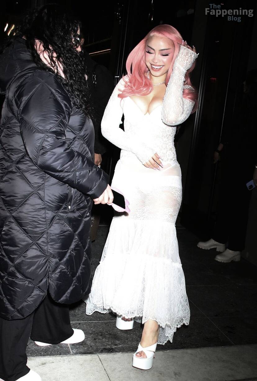 Ice Spice Sexy Through Boobs Dress 1