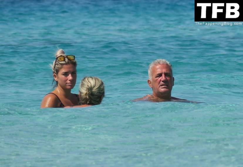 Lea Petkovic Sexy on Beach Bikini 1
