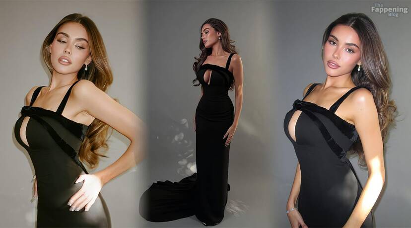 Madison Beer Sexy Tits Dress 1
