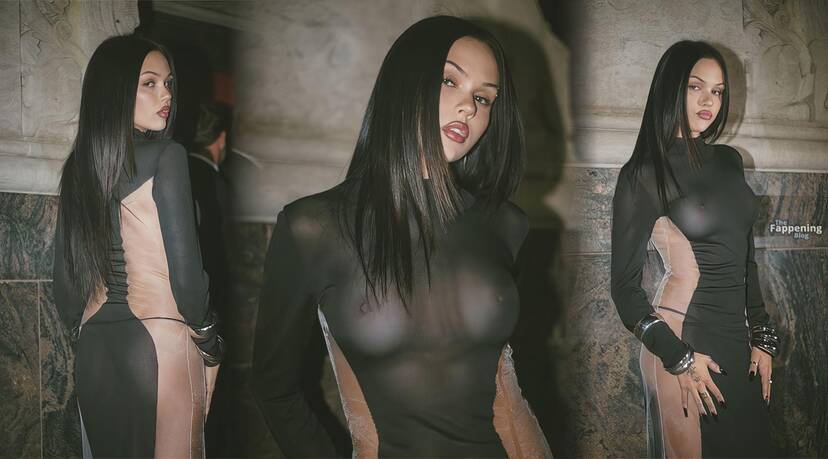 Maggie Lindemann Nude Tits Dress 1