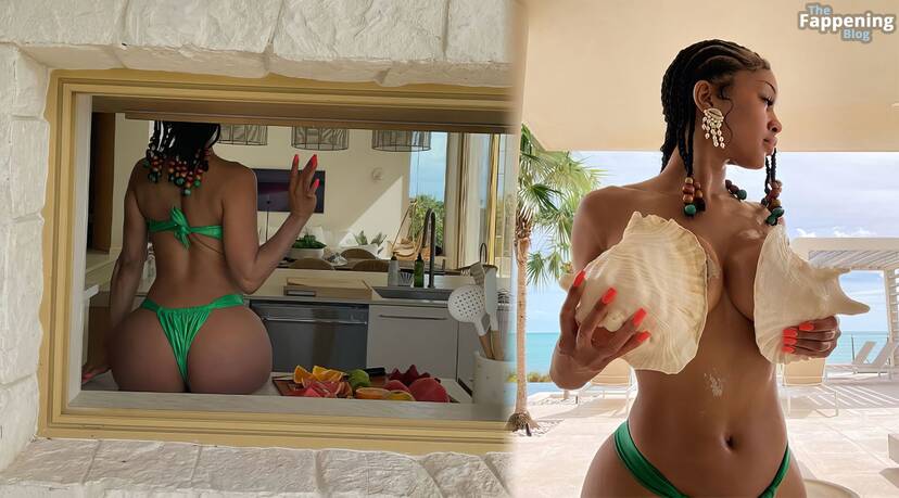 Saweetie Topless Bikini Ass 1