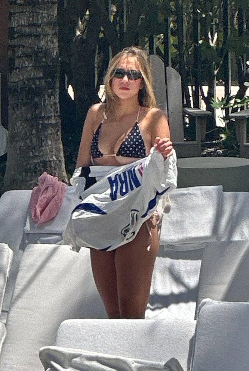 Tate McRae on Beach Bikini Butt 1